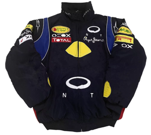 เสื้อฮู้ดผู้ชายแฟชั่นสีแดง ชุดแข่งรถ F1 เฟอร์รารี่ สำหรับฤดูใบไม้ผลิและฤดูร้อน เสื้อแจ็คเก็ตนักขี่มอเตอร์ไซค์แบบกำหนดเอง ลายโลโก้ BULL ใหม่ ปี 2026 - Product Image 2