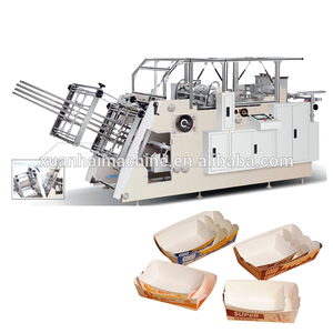 High Speed Paper Fast Food Lunch Cake Cardboard Packing Carton Box Making Machine For Chips Box