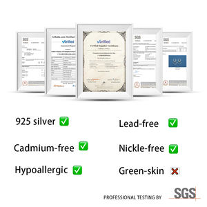 Perhiasan Yahudi Israel Liontin Simbol Chai Perak Sterling 925 Perhiasan Wanita Kalung Berlapis Emas Bertabur Batu - Product Image 4