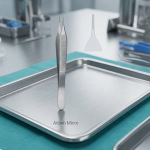 Cómodas empuñaduras de mano Adson Micro puntas puntiagudas pinzas de cirugía Dental hechas de acero inoxidable de calidad pura - Product Image 3