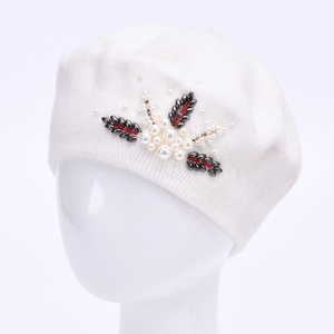 Automne noël doux enfants enfants filles garçons tricot chapeau Double couche couleur Pure hiver laine cachemire tricoté béret chapeau pour bébé - Product Image 3