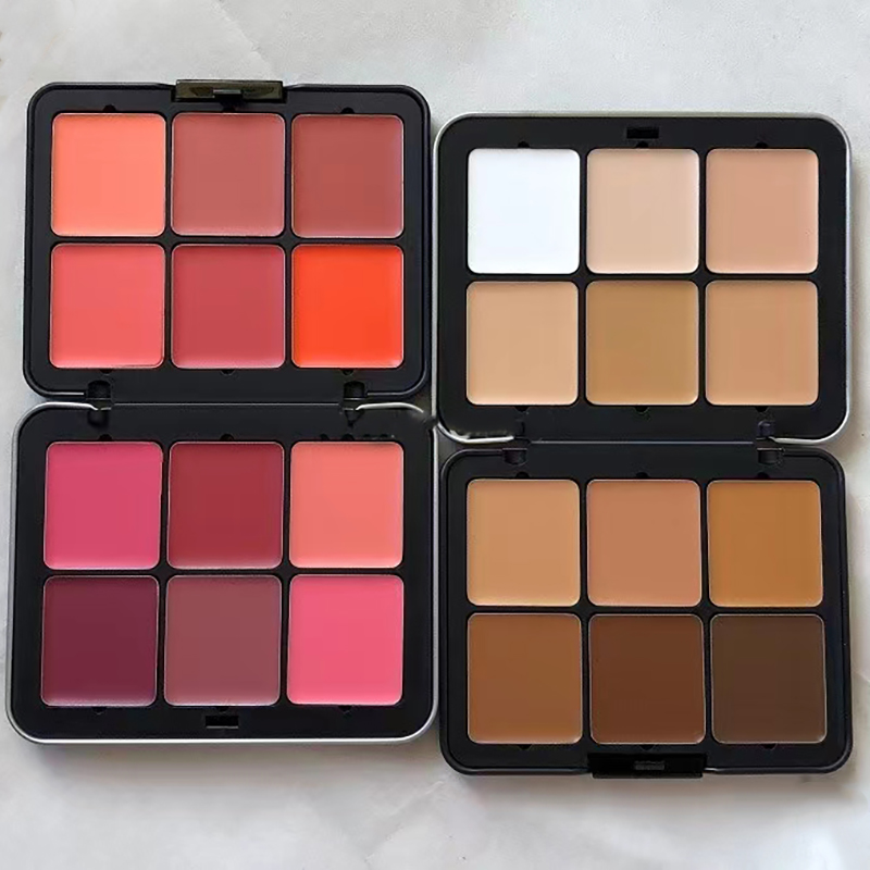 vegan blush cream and concealer palette 12 color concealer contour palette cream blush palette private label