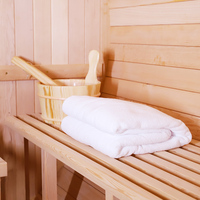 Sauna de Cedro rojo canadiense para exteriores, sauna de spa con estufa de leña, precio especial, Finlandia