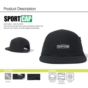 [cap Manufacture] Waterproof Custom Logo Polyester Nylon Running 5 Panels Hat Outdoor Sports Sunscreen Camping Hiking Cap