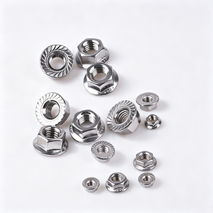 Tuerca de Brida Hexagonal de Acero Inoxidable de Alta Calidad GB6177.1, Tuerca de Brida Antideslizante Dentada con Bloqueo M3-M20 - Product Image 2