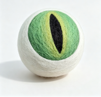 Mehrzweck-Wollfilzkugeln in Augenform für Herbstdekoration, Wäschetrockner, Geschenkbox-Füller und Bastelbedarf