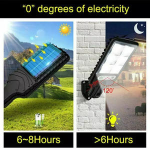 Harga Murah Grosir Lampu LED Solar Proyektor Luar Ruangan Solar Flood Garden Sensor Gerak Tahan Air Led Solar Wall Street Light - Product Image 4