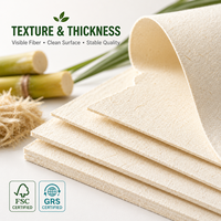 Papel de Pulpa de Fibra Natural, Papel de Caña de Azúcar para Carteras de Documentos, Folletos, Manteles Individuales, Forros de Cajones, Exportador de Papel de Bagazo de Caña de Azúcar