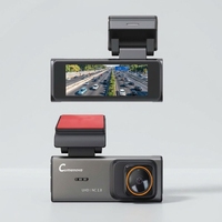 Caméra embarquée 3284 avec écran IPS de 3,2 pouces, système de caméra avant 2K et arrière 1080P, vision nocturne Starlight, capteur G, contrôle par application