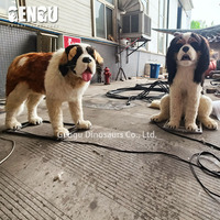 Modèle d'animal animatronique réaliste de haute qualité, chien robot grandeur nature à vendre