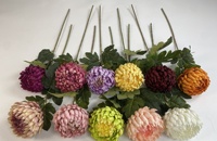 Fleur de chrysanthème artificielle de qualité supérieure fleurs en soie violettes pour l'obtention du diplôme à la maison fête des mères nouvel an décor de mariage