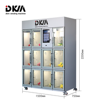 DKM Smart 24/7 Réfrigérateur réfrigéré automatique Réfrigérateur Rose naturelle Boutique Bouquet de fleurs fraîches Distributeur automatique