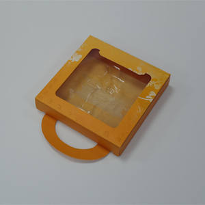 Bolsas de papel con ventana, regalo de regalo, bolsa de recuerdo de fiesta con mango troquelado y cubierta abatible de gancho y bucle, Dulces, galletas, cosméticos, Chocolate - Product Image 4