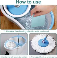 Tablettes de nettoyage de sol ménager sans plastique FSC personnalisées, portables, multi-effets, enzyme, feuille de nettoyage de sol pour le lavage