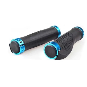 Puños para Manillar de Bicicleta de 22.2mm, de Goma con Bloqueo, Ergonómicos para Bicicleta de Montaña, con Anillo de Aluminio, en Negro, Azul, Rojo y Dorado - Product Image 5