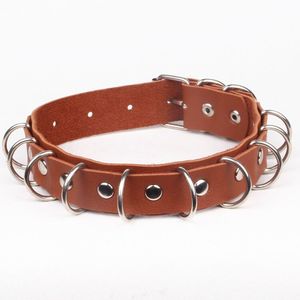 مزدوج اللون صنم الرقيق BDSM القوطي أزياء الكبار لعبة الجنس فو الجلود المختنق - Product Image 6