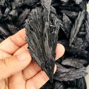 Commercio all'ingrosso Naturale ruvido Nero Della Piuma Del <span class=keywords><strong>Pavone</strong></span> cluster di pietra di Cristallo Di quarzo - Product Image 2