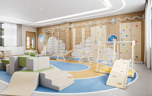 몬테소리 감각 통합 장비 목재 모던 디자인 내구성 친환경 간편 조립 실내 놀이터 세트 - Product Image 3