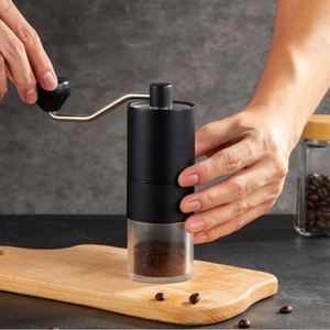 เครื่องบดกาแฟแบบมือหมุนพร้อมใบมีดเซรามิก สแตนเลสสตีล สำหรับใช้ในบ้าน สำนักงาน ชงกาแฟเอสเพรสโซ่ กาแฟดริป เครื่องบดแบบพกพา - Product Image 2