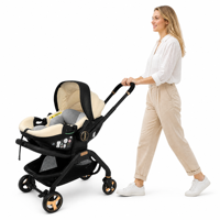 Poussette pliable légère et portable Kidilo Private Label en métal, siège auto pour bébé, nourrisson, nouveau-né, extérieur, capacité de charge de 15 kg