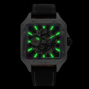 Relojes de Lujo para Hombre, Reloj Mecánico Cuadrado Automático, Resistente al Agua, con Esfera Hueca - Product Image 6