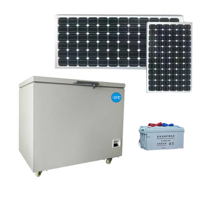 200L/300L Solar Chest Freezer 12V 24V DC Compressor with Battery - Off ...