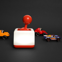 Lampe de table décorative au design unique de frein à main de voiture, petite veilleuse LED portable alimentée par batterie pour la décoration
