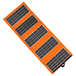 China Manufacturer Small 10W Foldable ETFE Solar Panel Portable High Efficiency Flexible Solar Panels Charger For Mobile Phone