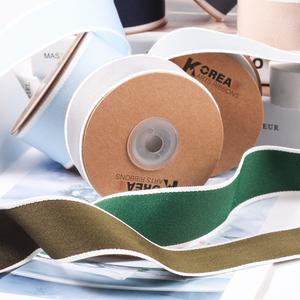 Cinta de Algodón Premium de 4 cm con Borde Blanco para Envolver Regalos, 21 Colores, Lazos de Cinta, Decoración para Floristería - Product Image 2