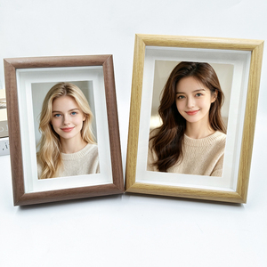 Cornice Fotografica in <span class=keywords><strong>Legno</strong></span> Semplice 5, 6, 7, 8, 10 Pollici e Formati A4; Decorazione da Scrivania per <span class=keywords><strong>Foto</strong></span> Scolastiche e Lavorative, Design Cavo - Product Image 3