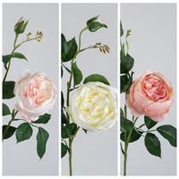 Rose artificielle au toucher réel, bouquet de mariage romantique, décoration d'allée, accessoires de photographie pour fêtes, festivals, intérieur et extérieur