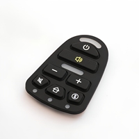Clavier de calculatrice électronique moulé sur mesure, membrane de contact, clavier à distance, touches en caoutchouc silicone conducteur, bouton-poussoir