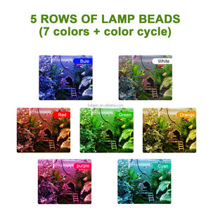 Fullgain 14W 30CM WRGB Dimmable Clip On Fresh Water <span class=keywords><strong>24</strong></span>/7 Fish Tank Light <span class=keywords><strong>Aquarium</strong></span> Day Night Led Lamp <span class=keywords><strong>Aquarium</strong></span> Light For Plant - Product Image 5