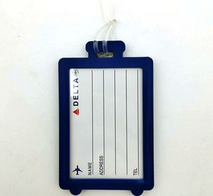 Étiquette de bagage en plastique souple de dessin animé en PVC personnalisée anti-perte étiquette créative de carte d'embarquement <span class=keywords><strong>simple</strong></span> de mode - Product Image 4
