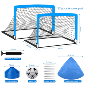 Pieghevole in fibra di vetro per bambini durevole Futsal porta da esterno quadrato da allenamento porta da calcio per attrezzature da campo - Product Image 5