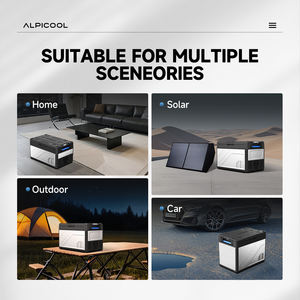 Réfrigérateur Alpicool ST60 <span class=keywords><strong>pour</strong></span> voiture 12V/24V DC Compresseur Réfrigérateur de voiture Réfrigérateur de voiture et de maison à double usage Congélateur Mini réfrigérateur portable Boîtier métallique - Product Image 6