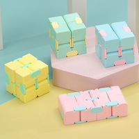 Infinity Cube Macaron Couleur Mini Speed Cube Nouveau Puzzle Jouet pour Penser Boîte d'Exercice Exportation Transfrontalière Fidget Flip Cube