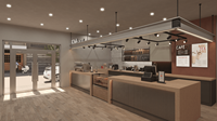 Ensemble de café en bois 2022, Design moderne, pour intérieur de café, Bar, boulangerie, vente au détail, meubles, fabrication