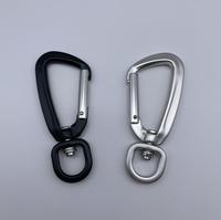 Kait Karabiner Putar dari Paduan Aluminium, Klip Logam Ringan untuk Tali Anjing, Perlengkapan Kuda, Ransel, Aksesoris Tas Webbing