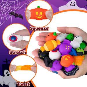 Juguetes Antiestrés de Halloween para Apretar y Descomprimir, Juguetes Mochi TPR, Fantasma, Murciélago, Calabaza, Esqueleto, Juguetes Blandos TPR de Halloween - Product Image 3