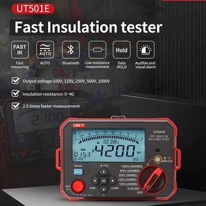 Testeur d'isolation rapide UNI-T 4G, Mégohmmètre UT501E avec fonction de comparaison PI, Test à distance, IP54, Chine continentale - Product Image 1