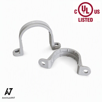 Colliers de serrage pour tuyaux en PVC aux normes américaines et canadiennes, à deux trous, de haute qualité, en plastique, pour conduites électriques, clips de fixation pour conduites électriques