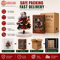 Maßgefertigte Weihnachts-Anime-Mädchen-Figur Laterne mit Schneeflocken-Basis Sammlerstück Statue OEM ODM Fabrik