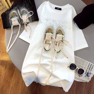 Shimaer T-Shirt <span class=keywords><strong>Ample</strong></span> pour <span class=keywords><strong>Femme</strong></span>, Vêtement Décontracté Tendance <span class=keywords><strong>Femme</strong></span>, <span class=keywords><strong>Blouse</strong></span> Manches Courtes Best-Seller - Product Image 1