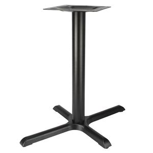 בסיס שולחן רטרו עגול בר מסעדה פלדה מתכת שחור תעשייתי יצוק רגליים ברזל כפר קפה אוכל - Product Image 5