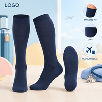 Chaussettes de compression confortables pour la maternité, sans pression sur le mollet, à compression graduée, avec tableau de mesure, à bout plat et large, vérifiées