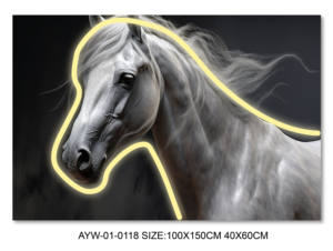 Современная викторианская эпоха, скачущие лошади, животные, настенная живопись, Безрамная картина маслом на холсте, цифровая печать, настенное искусство - Product Image 5