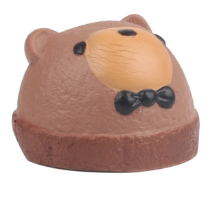 Pu Bear Cake Shape Fidget Toy Slow <b>Rebound</b> Stress Reliever Unisex 8 To 13 Years - Product Image 1