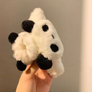 Grande pince à cheveux en fourrure douce <span class=keywords><strong>Panda</strong></span> Accessoires Barrette en peluche Lapin Grenouille Pince à cheveux Requin - Product Image 4