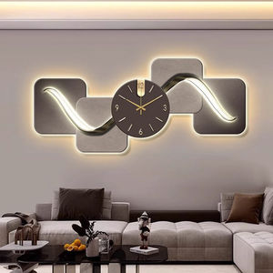 2025 Neue kreative Uhr Premium Sense Kristall malerei und Wand künstler Home Decoration Gemälde Led Wand kunst